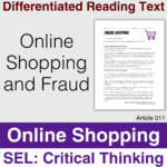Differentiated Reading Text: Online Shopping and Fraud - SEL Critical Thinking